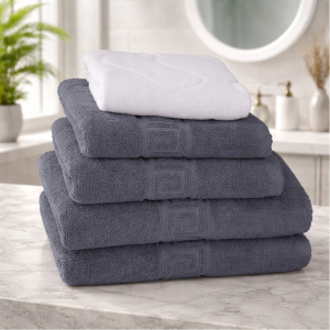 Set 5 Prosoape Bumbac 500g Hotel 5PR1 Grey