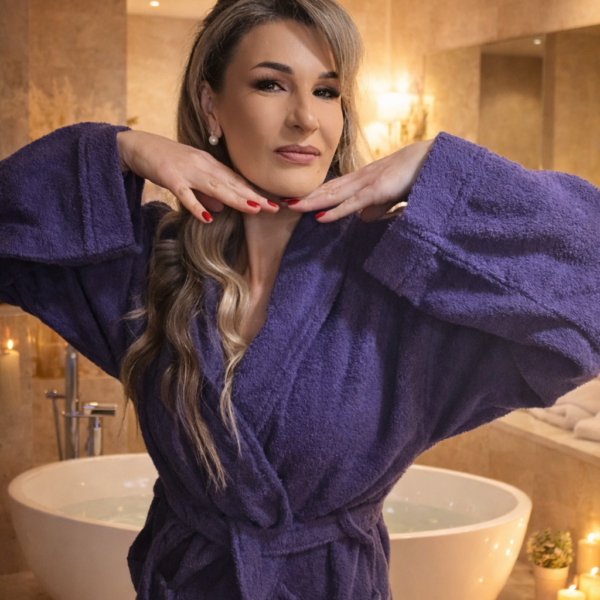 Halat Hotelier Frotir Bumbac Pakistanez-Purple