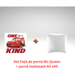 Set Față de pernă Mc Queen + pernă matlasată 40 x40 (