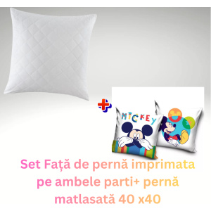 Set Față de pernă Mickey2+ pernă matlasată 40 x40 (1024 x 1024 px)