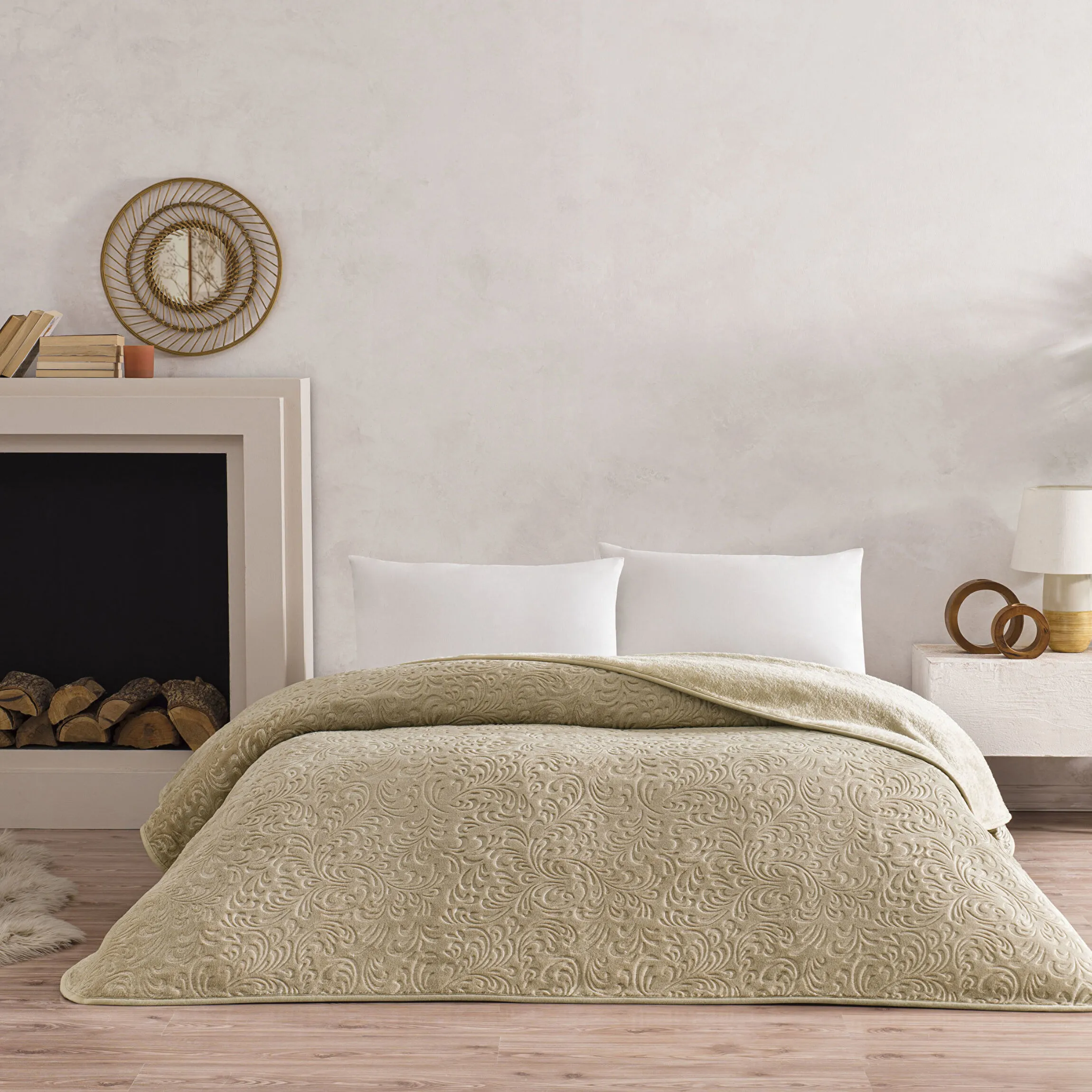 Patura pentru Pat Doressa Deluxe 220 x 240 cm, Culoare Bej Patura pentru Pat Doressa Deluxe 220 x 240 cm, Culoare Bej