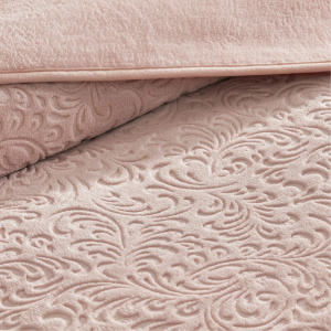 Patura pentru Pat Doressa Deluxe 220 x 240 cm, Culoare Roz Pudra