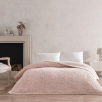 Patura pentru Pat Doressa Deluxe 220 x 240 cm, Culoare Roz Pudra
