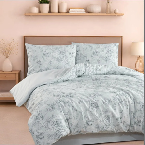 Lenjerie de Pat cu Elastic 160x200 Botanik PAMUK, Bumbac Ranforce 100%