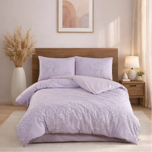 Lenjerie de Pat cu Elastic 160x200 Hurem PAMUK, Bumbac Ranforce 100%