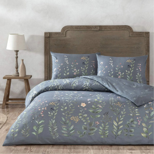 Acasa Lenjerie Pat King Size Serelis mavi TAC – Bumbac Ranforce