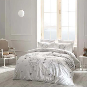 Lenjerie de Pat Ruby Fosforescentă Premium – Bumbac Satinat DELUXE