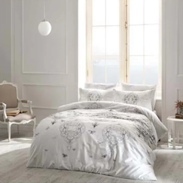 Lenjerie de Pat Ruby Fosforescentă Premium – Bumbac Satinat DELUXE