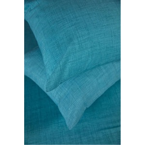 Set Cearceaf cu Elastic + 2 Fete de Pernă 50x70 cm, Bumbac Mercelizat, 160x200 / 180x200 cm-Turcoaz