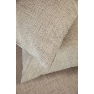 Set Cearceaf cu Elastic + 2 Fete de Pernă 50x70 cm, Bumbac Mercelizat, 160x200 / 180x200 cm-Bej