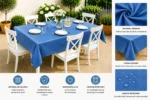 Față de Masă pentru Terasă și Grădină – Material Oxford 300 g/mp, Rezistentă UV - imagine 2