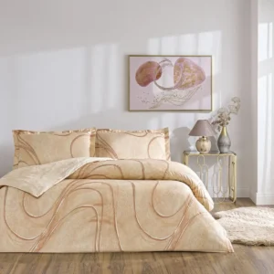 CELE MAI BUNE LENJERII DE PAT PENTRU VARĂ Lenjerie TAC King Size 4 piese bumbac dublu satinat Elegance Premium Elisandra