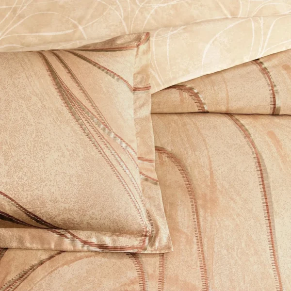 Lenjerie TAC King Size 4 piese bumbac dublu satinat Elegance Premium Elisandra - imagine 2