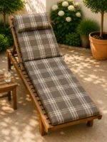 Saltea Șezlong Premium 2 Segmente 60x190 cm – Husă Detașabilă, Rezistentă UV