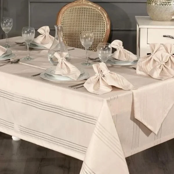 fata-de-masa-colber-jaquard-damasc-deluxe-bej-150x260-cm-26-piese