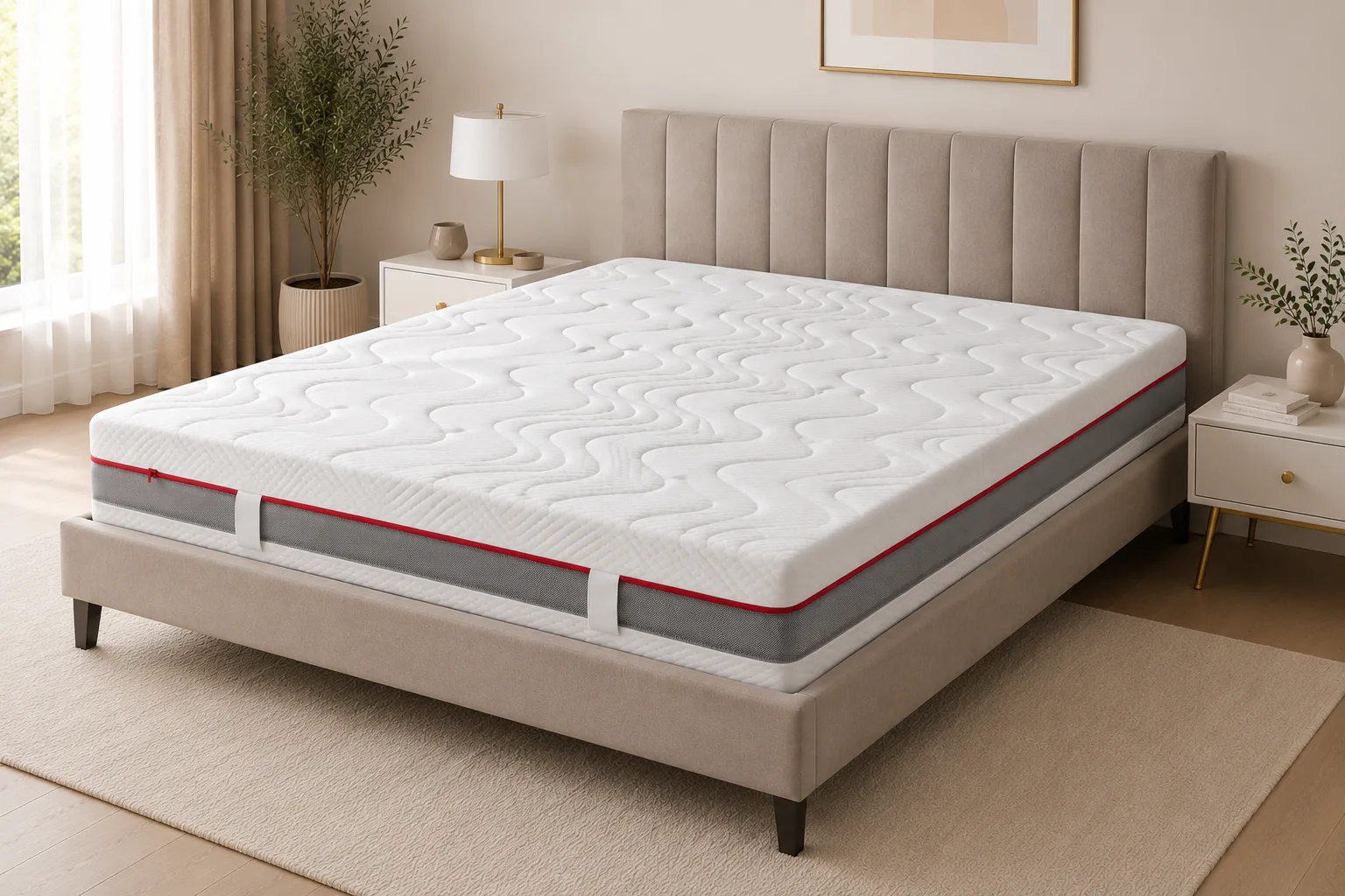 Saltea Ortopedică 23 cm Fermă – Burete Poliuretanic , Husă Detașabilă Matlasată | Confort și Susținere Optimă - imagine 2