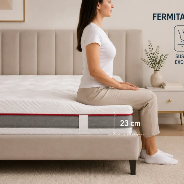 Saltea Ortopedică 23 cm Fermă – Burete Poliuretanic , Husă Detașabilă Matlasată | Confort și Susținere Optimă - imagine 4