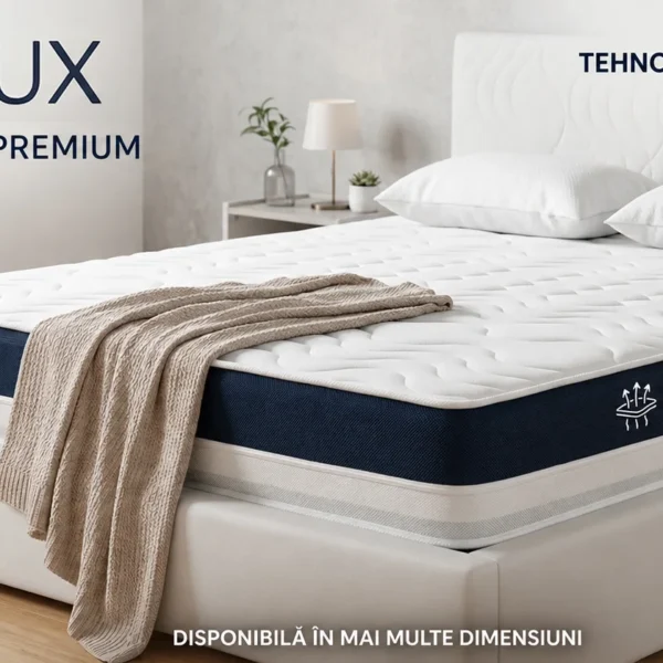 Saltea Ortopedică Premium Dual Season 25 cm – Memory Foam, Ventilație 3D, Husă Detașabilă, Fermitate Medie