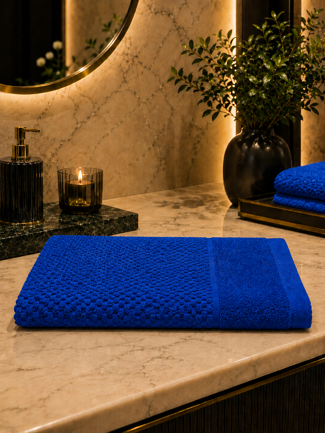 Prosop Pufos de Lux 50×90cm, 100% Bumbac Pieptanat, pufos și absorbant-Royal Blue Prosop Pufos de Lux 50×90cm, 100% Bumbac Pieptanat, pufos și absorbant-Royal Blue
