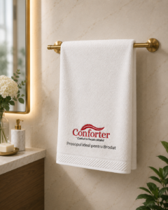 Prosop Hotelier Luxury 50x90 cm 600 g/mp din 100% Bumbac Pieptănat Prosop Luxury 50x90 cm 600 g/mp | Bumbac Pieptănat